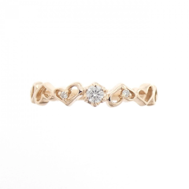 Nhẫn kim cương hình trái tim K10PG - Hàng hiệu Chính hãng 852921