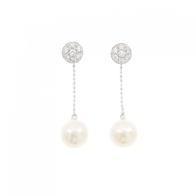 K18WG Bông tai ngọc trai Akoya 8.5mm - Hàng hiệu Chính hãng 867049