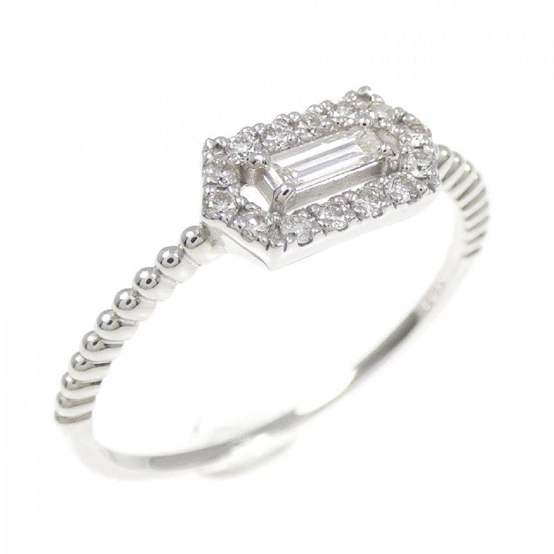 【Sản phẩm mới】Nhẫn kim cương K18WG 0.17CT 673516