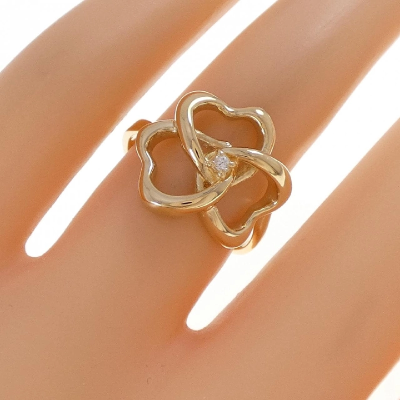 Nhẫn kim cương K18YG 0.015CT - Hàng hiệu Authentic 850473