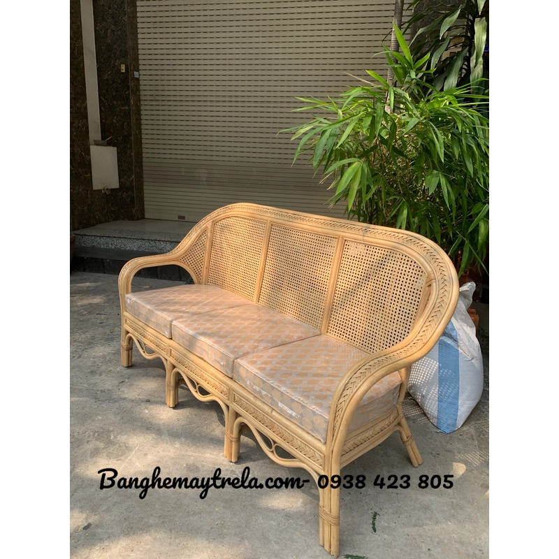 Bàn ghế sofa mây lưới 472912
