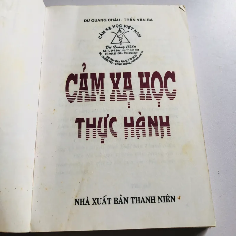 📖 CẢM XẠ HỌC THỰC HÀNH (Tác giả: Dư Quang Châu – Trần Văn Ba) 564038