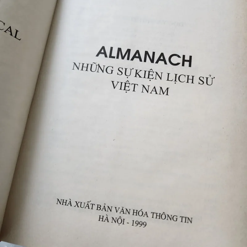 Almanach những sự kiện lịch sử Việt nam | Trung tâm UNESCO. Phạm đình nhân 778987