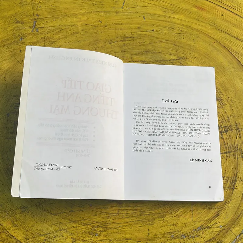 GIAO TIẾP TIẾNG ANH THƯƠNG MẠI - LÊ MINH CẨN 736684