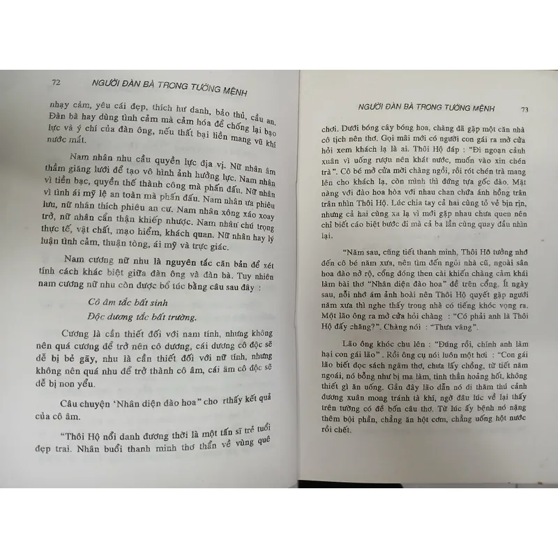 NGƯỜI ĐÀN BÀ TRONG TƯỚNG MỆNH HỌC - Vũ Tài Lục 596904