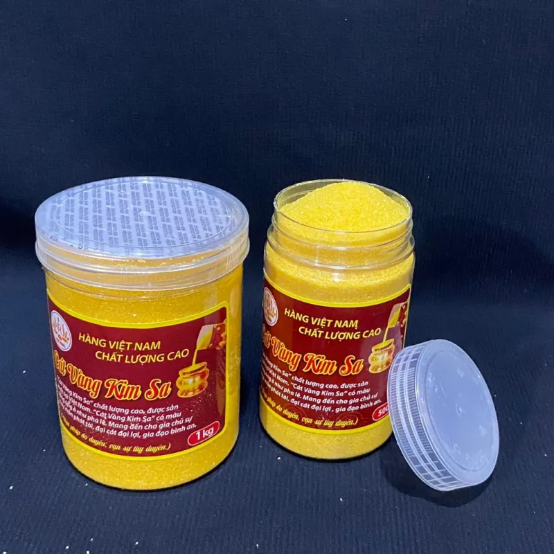 Hủ 1 kí Cát vàng kim sa để Lư hương thời cúng Bàn Thờ 787156