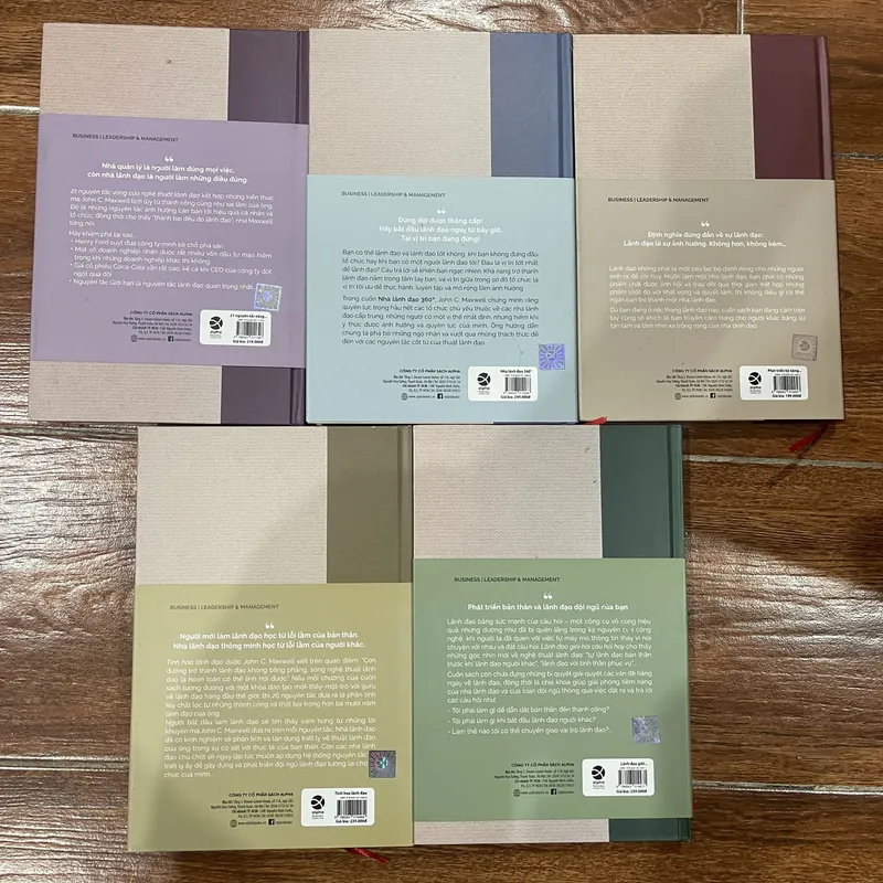 Bộ sách Phong cách lãnh đạo John C. Maxwell 5 cuốn  600024