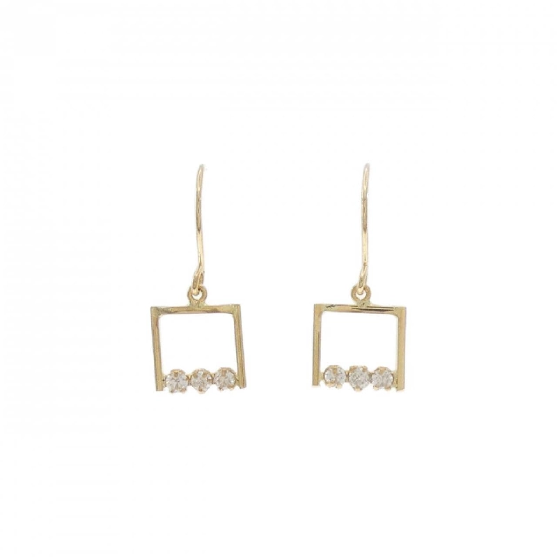 Bông tai kim cương K18YG 0.08CT - Hàng hiệu Chính hãng 872467