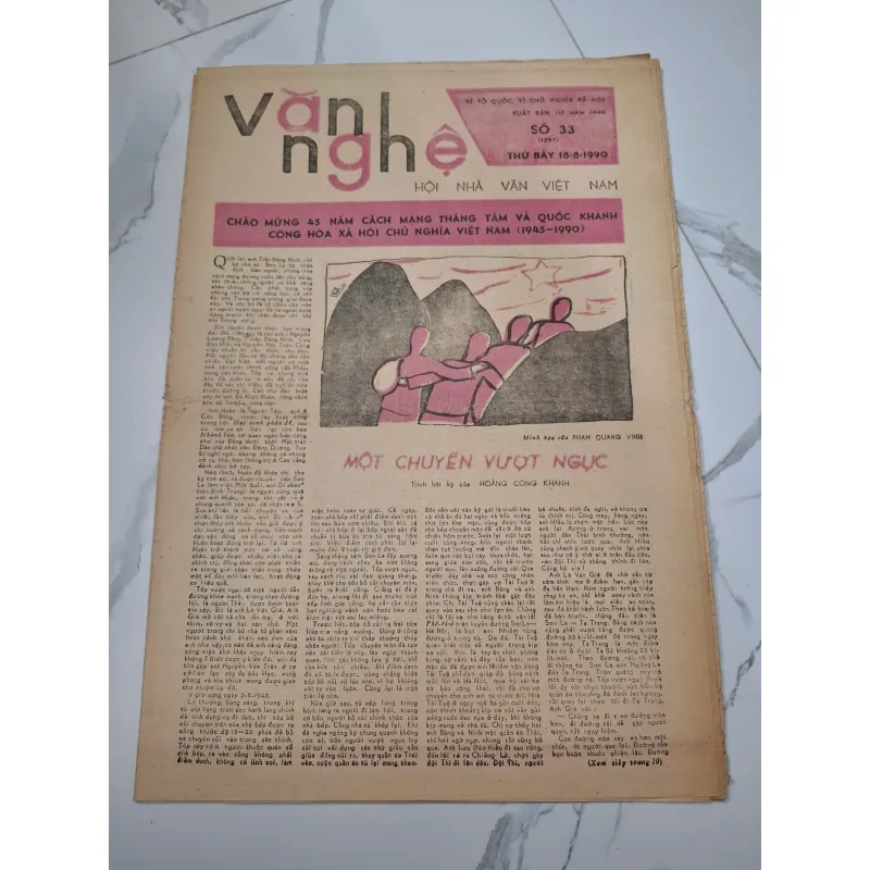 Báo Văn Nghệ Số 33 (18-8-1990) - Hoàng Công Khanh - Báo chí, Hồi ký 960361