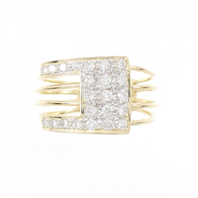 Nhẫn kim cương K18YG/K18WG 0.32CT 673119