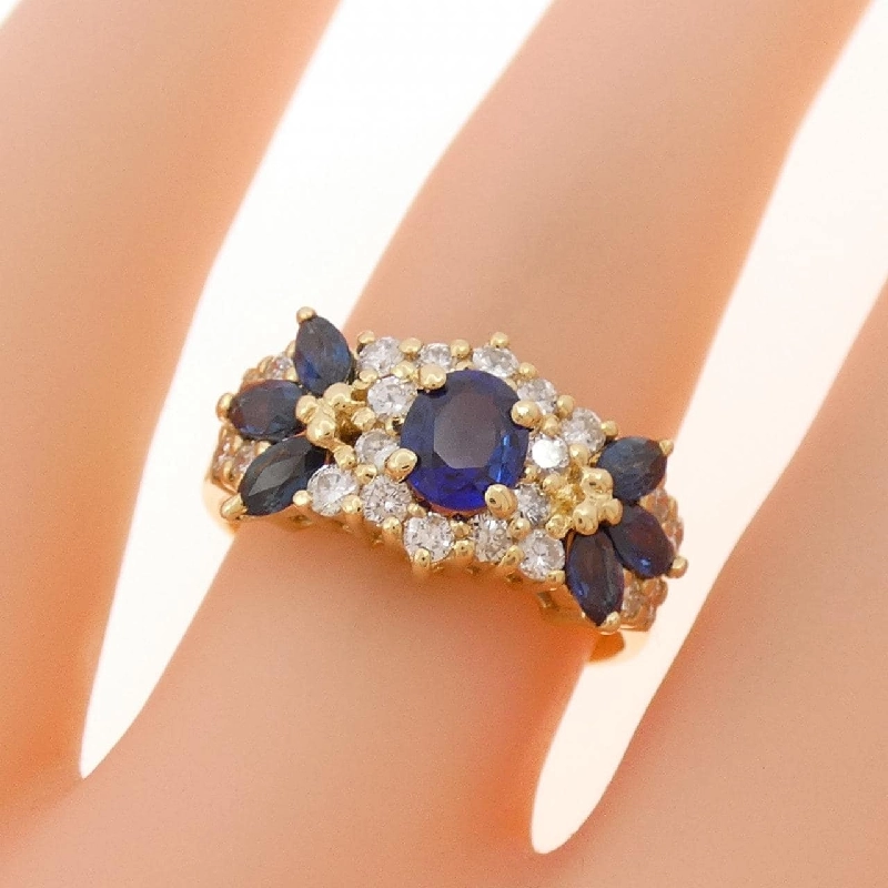 Nhẫn Sapphire K18YG 1.01CT - Hàng hiệu Chính hãng 854395