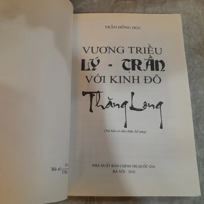 VƯƠNG TRIỀU LÝ TRẦN VỚI KINH ĐÔ THĂNG LONG - TRẦN HỒNG ĐỨC 696956
