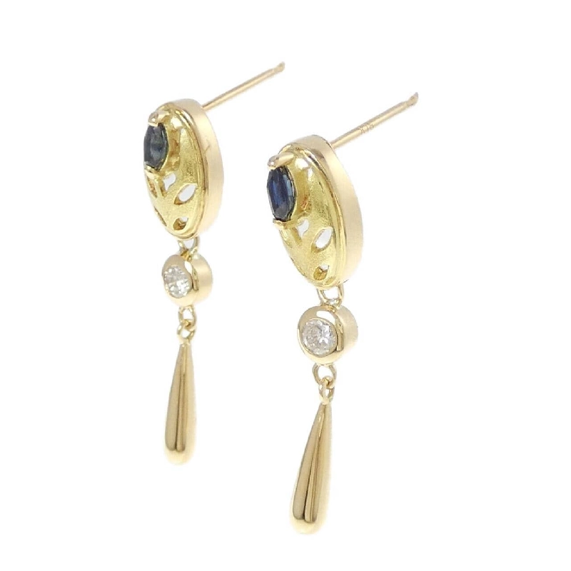 K18YG Sapphire Earrings - Hàng hiệu Authentic 872029