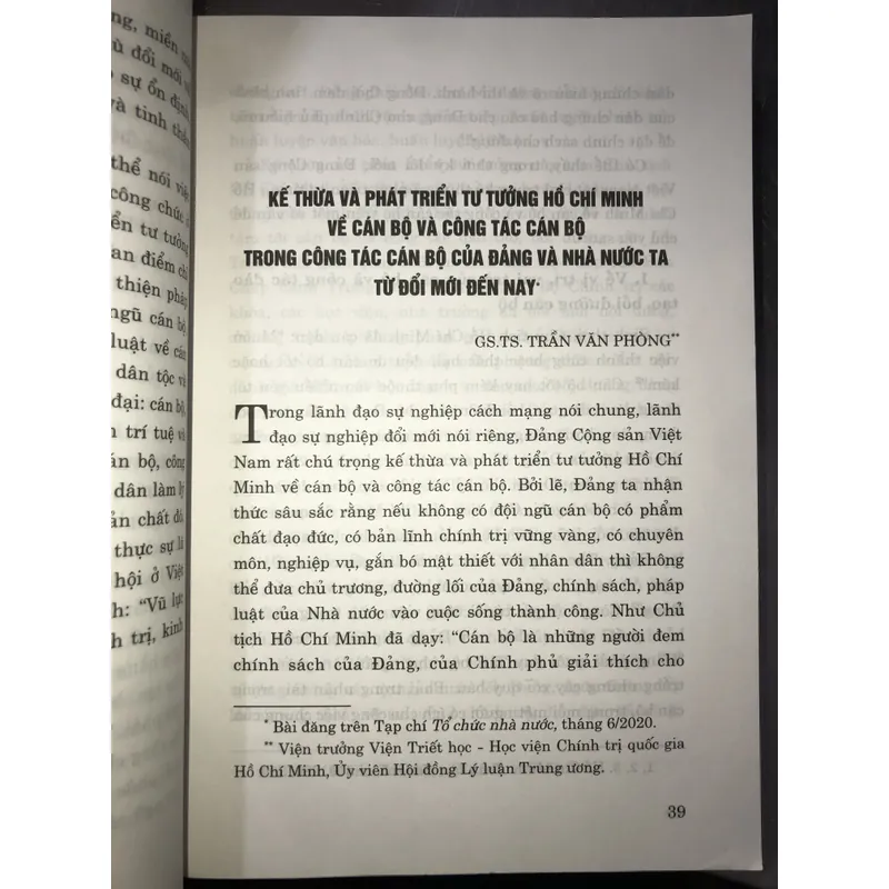 Tư tưởng Hồ Chí Minh về cán bộ, công tác cán bộ và sự kết thừa….cách mạng Việt Nam  606947