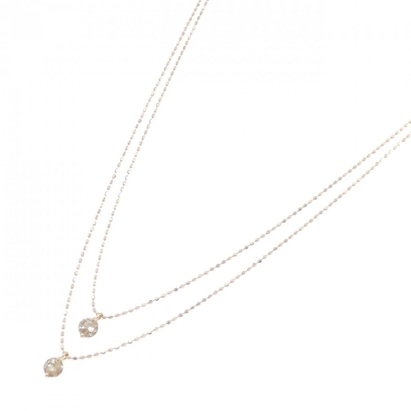 K18PG Dây chuyền kim cương 0.409CT - Hàng hiệu Chính hãng 857127