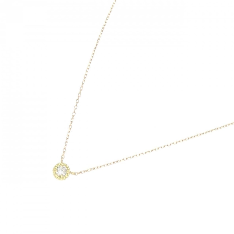 Dây chuyền kim cương K18YG 0.10CT - Hàng hiệu Chính hãng 861754