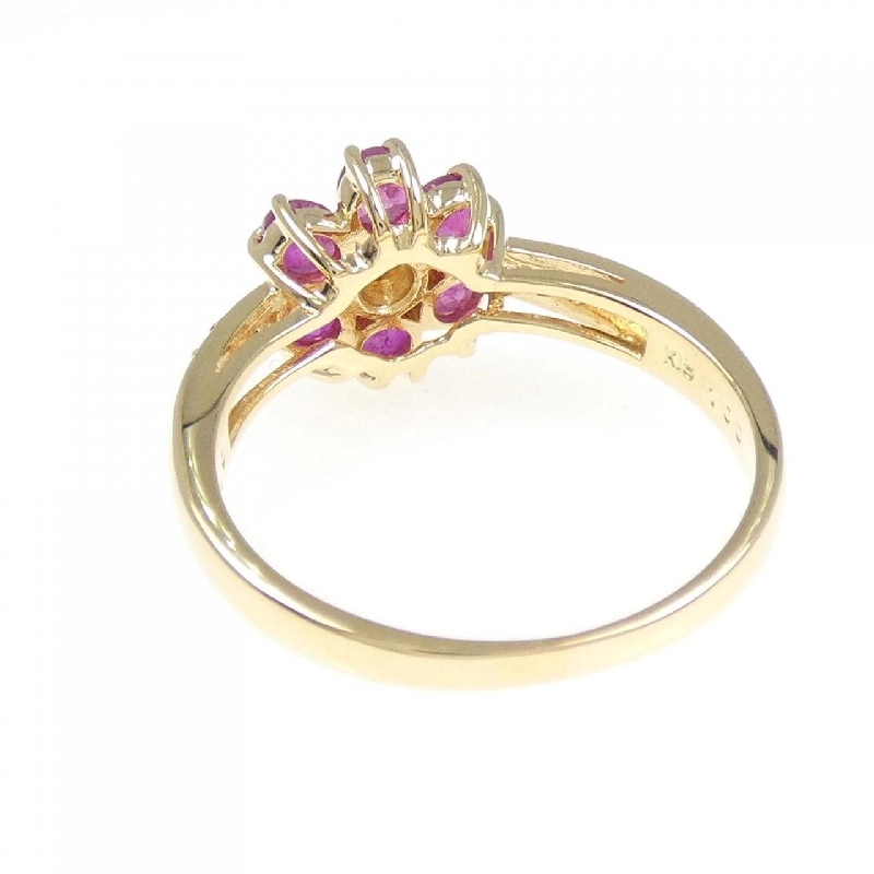 Nhẫn Ruby Hoa K18YG 1.00CT - Hàng hiệu Chính hãng 849862