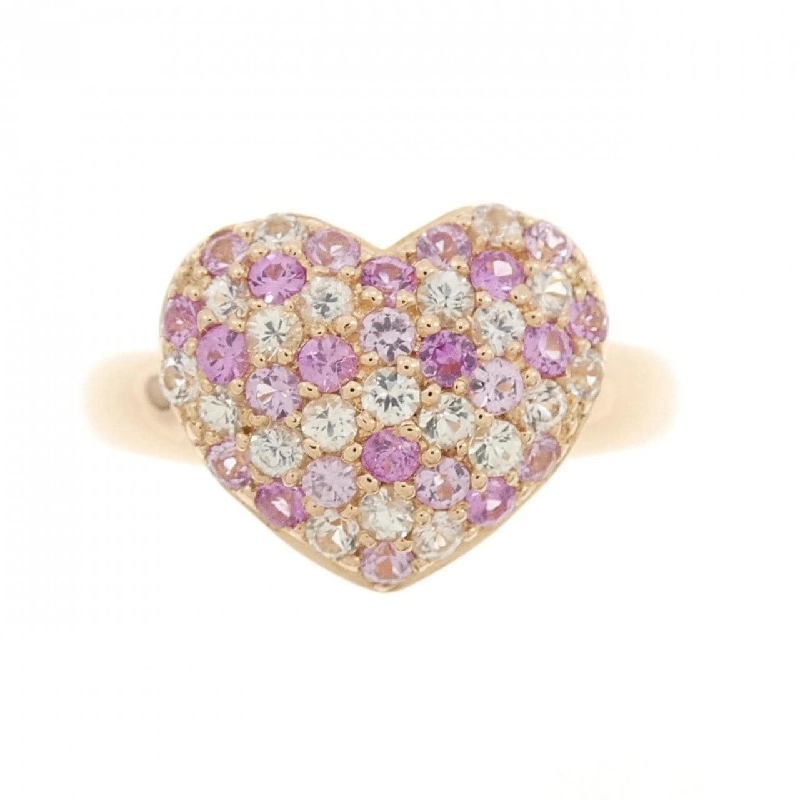 Nhẫn Sapphire K18PG hình trái tim 0.80CT 671965