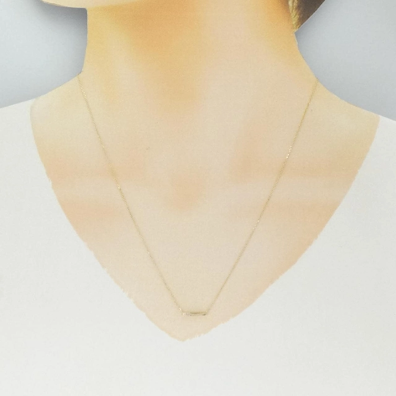 K10YG Dây chuyền kim cương 0.02CT - Hàng hiệu Authentic 858438