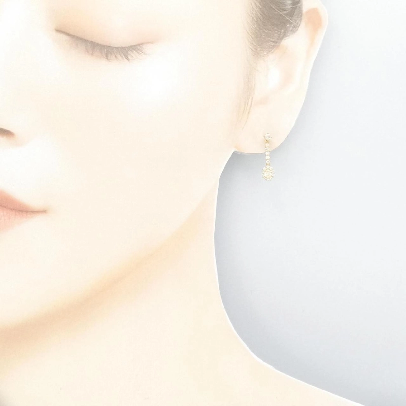 K18YG Bông tai kim cương 0.60CT - Hàng hiệu Chính hãng 871677