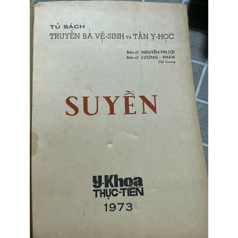 BỆNH SUYỄN - SÁCH Y KHOA TRƯỚC 75 572912