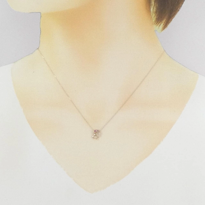 K10PG Heart Tourmaline Necklace - Hàng hiệu Authentic 860911