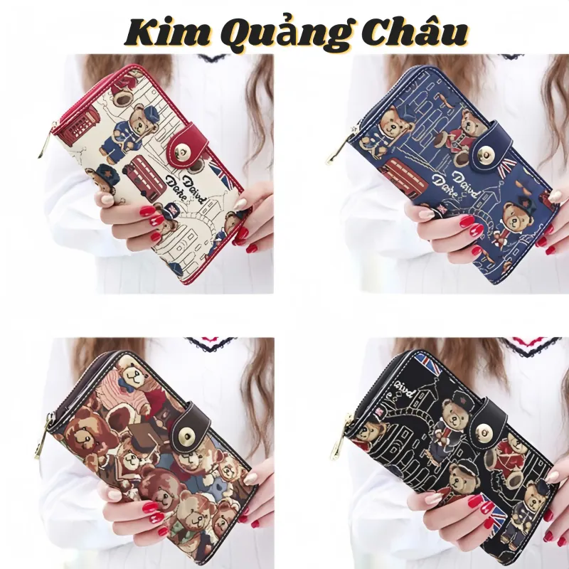Ví Dài BEAR Nhiều Ngăn Đựng Thẻ - Hàng Quảng Châu 575135