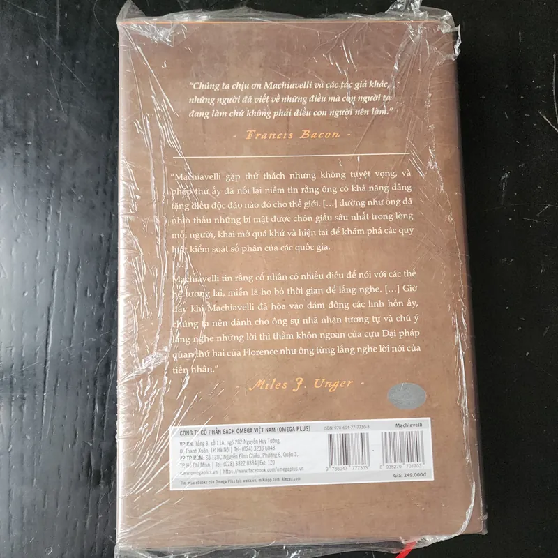 Machiavelli tiểu sử của Miles J Unger mới 99% 560328