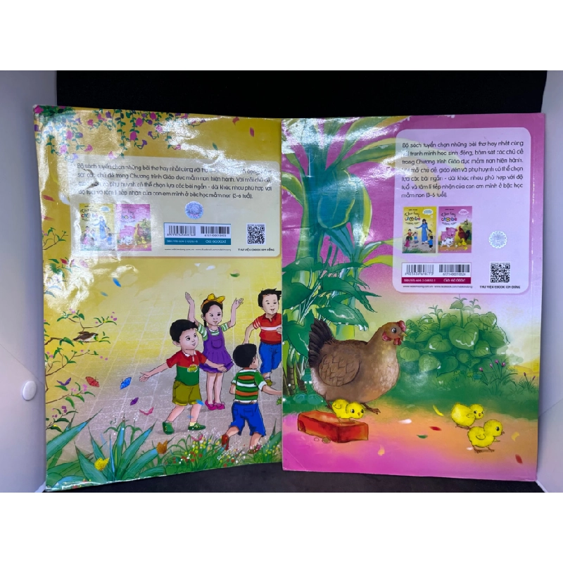 [Phiên Chợ Sách Cũ] Combo 2 tập Thơ hay cho bé mầm non, 2017, rách nhẹ trang, 1503 410138