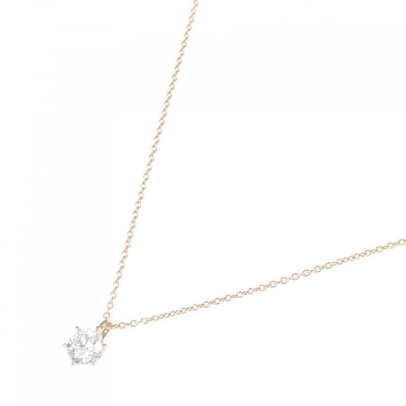 K18PG Dây chuyền kim cương 0.352CT H SI2 EXT - Hàng hiệu Chính hãng 875290