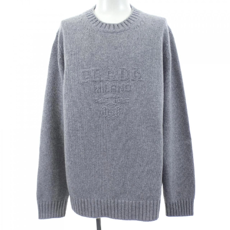 Áo len cổ tròn bằng len x cashmere PRADA UMB645 S232 13HI - Hàng hiệu Authentic 888563