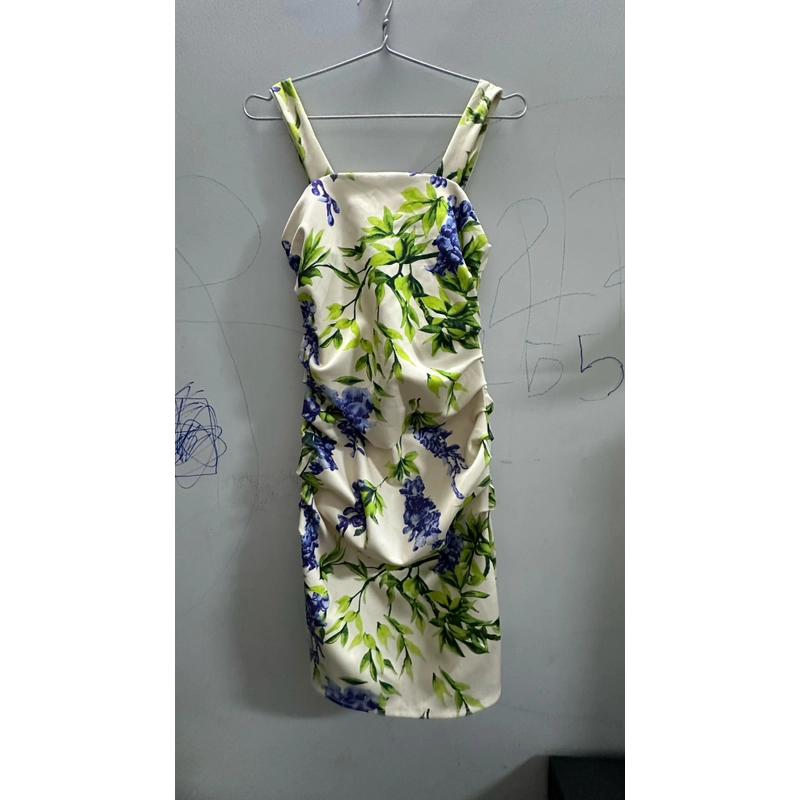 Đầm thun co giãn body 2 dây bản to size M 463089