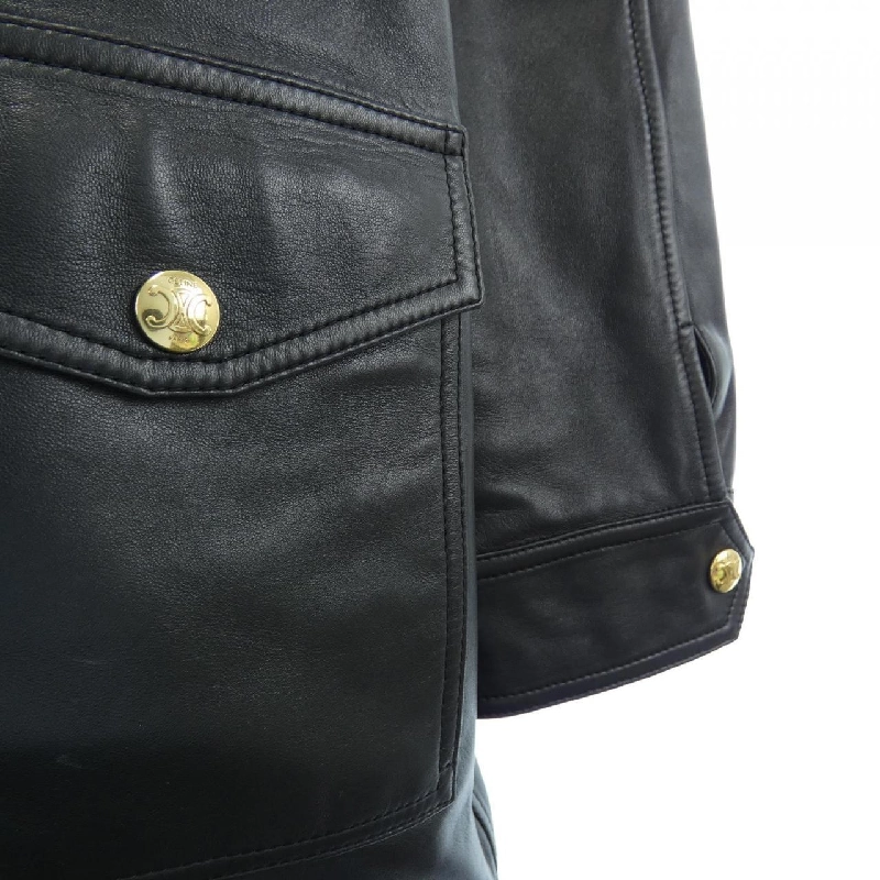 Áo khoác da oversized CELINE 2D493151T 633623