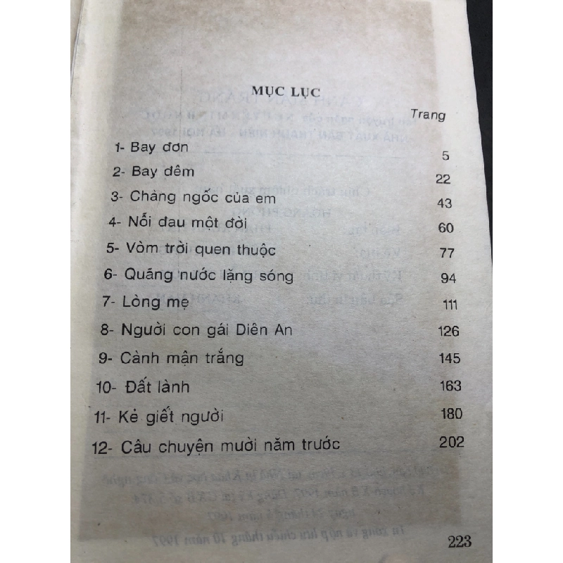 Cành mận trắng 1997 mới 50% ố bẩn bung gáy nhẹ Nguyễn Minh Ngọc HPB0906 SÁCH VĂN HỌC 164666