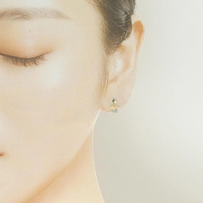 K18YG Blue Topaz Bông tai - Hàng hiệu Chính hãng 865005