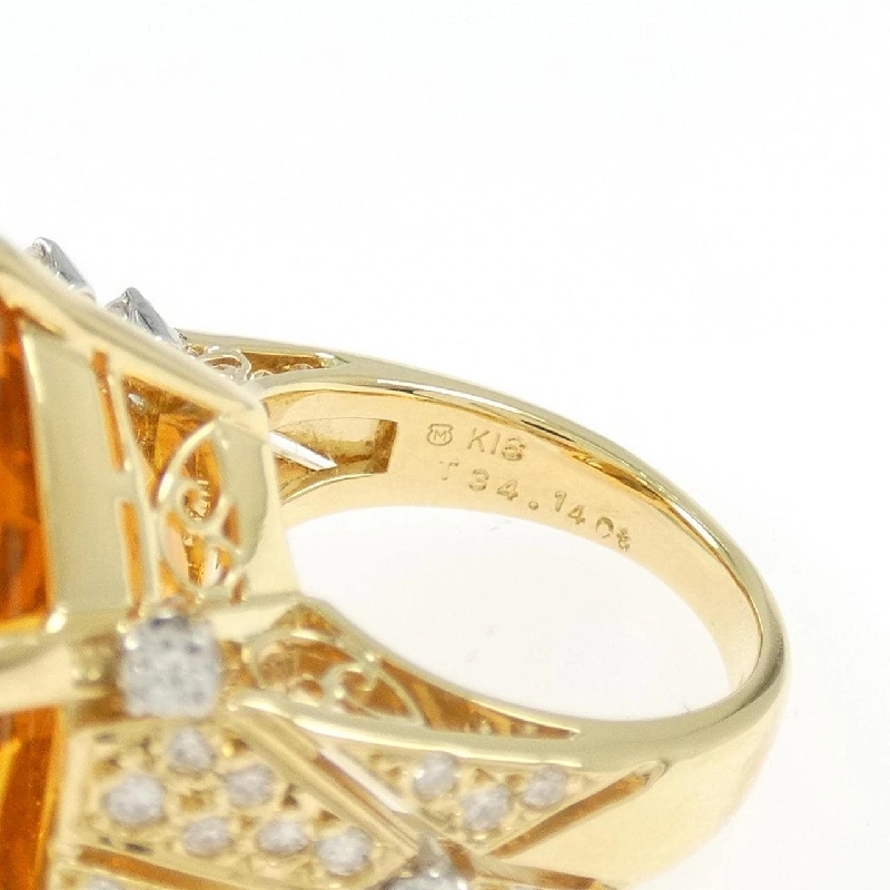 Nhẫn Citrine Mikimoto 34.14CT - Hàng hiệu Chính hãng 836752