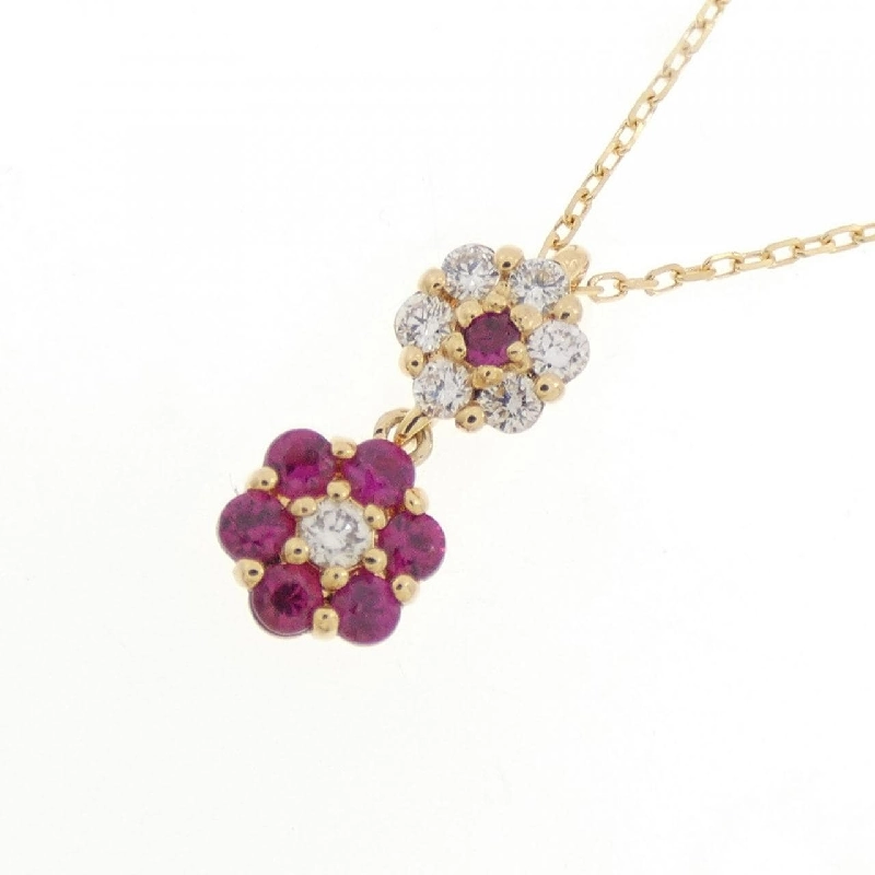 Ponte Vecchio Hoa Ruby Dây Chuyền 0.14CT - Hàng hiệu Chính hãng 840429