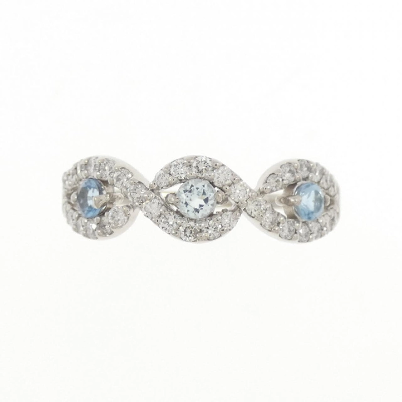 Nhẫn Aquamarine PT900 0.21CT 666803