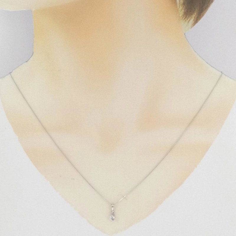 K18WG Labradorite Necklace - Hàng hiệu Authentic 865863