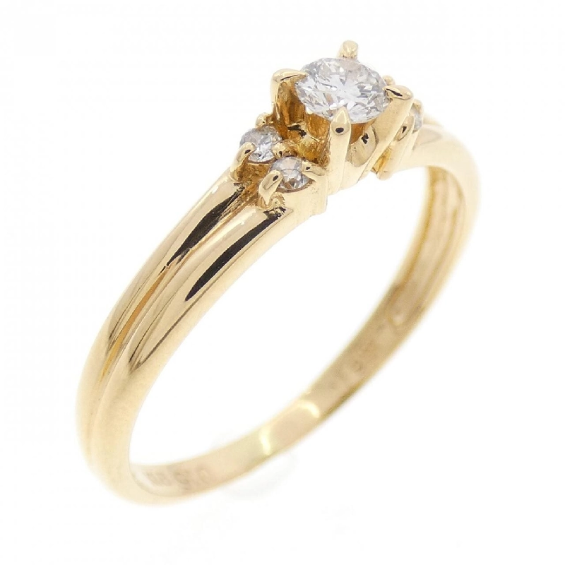 Nhẫn kim cương K18YG 0.15CT 670014