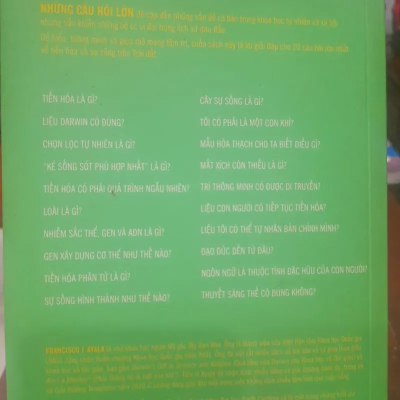 Francisco J. Ayala - TIẾN HÓA, những câu hỏi lớn 1029704