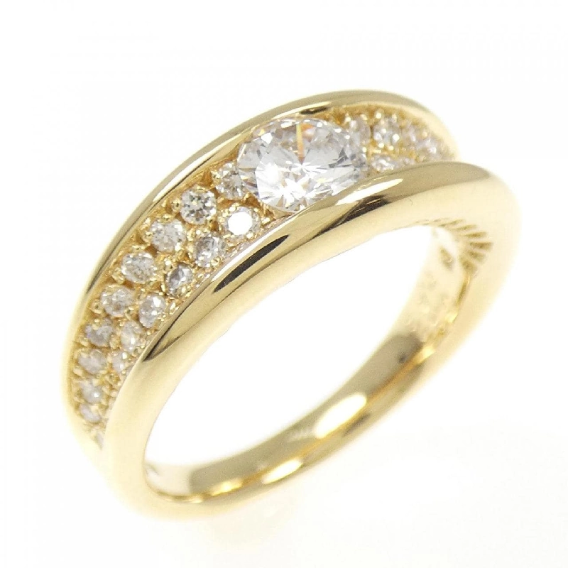 Nhẫn kim cương K18YG 0.35CT 667583