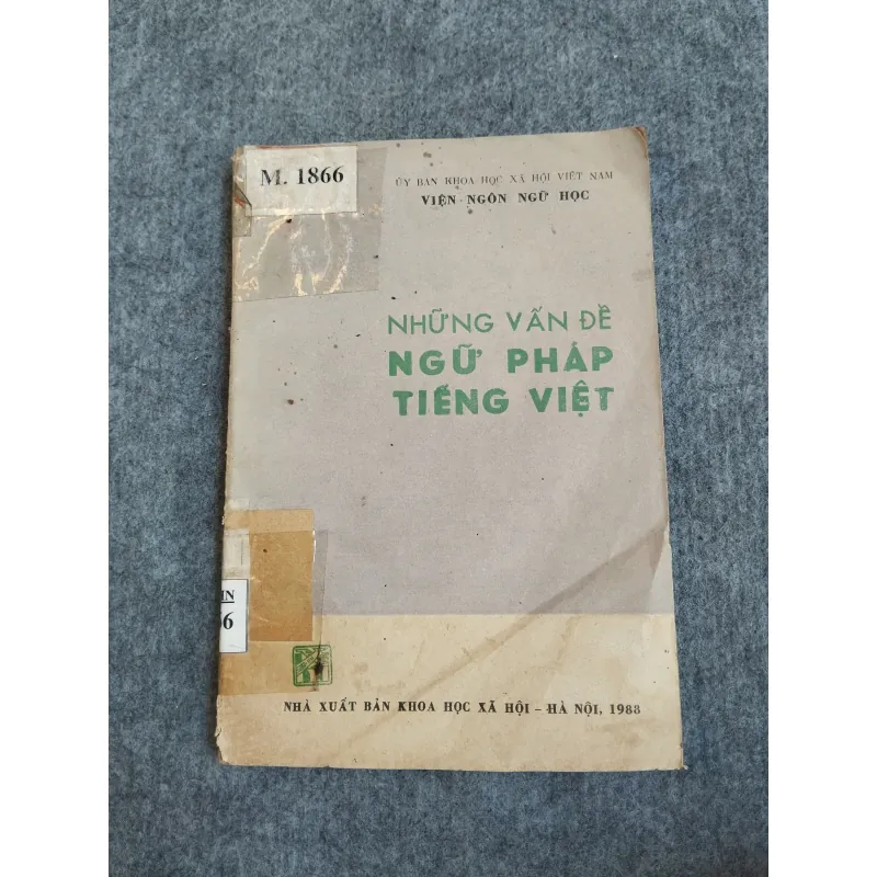 NHỮNG VẤN ĐỀ NGỮ PHÁP TIẾNG VIỆT 570611