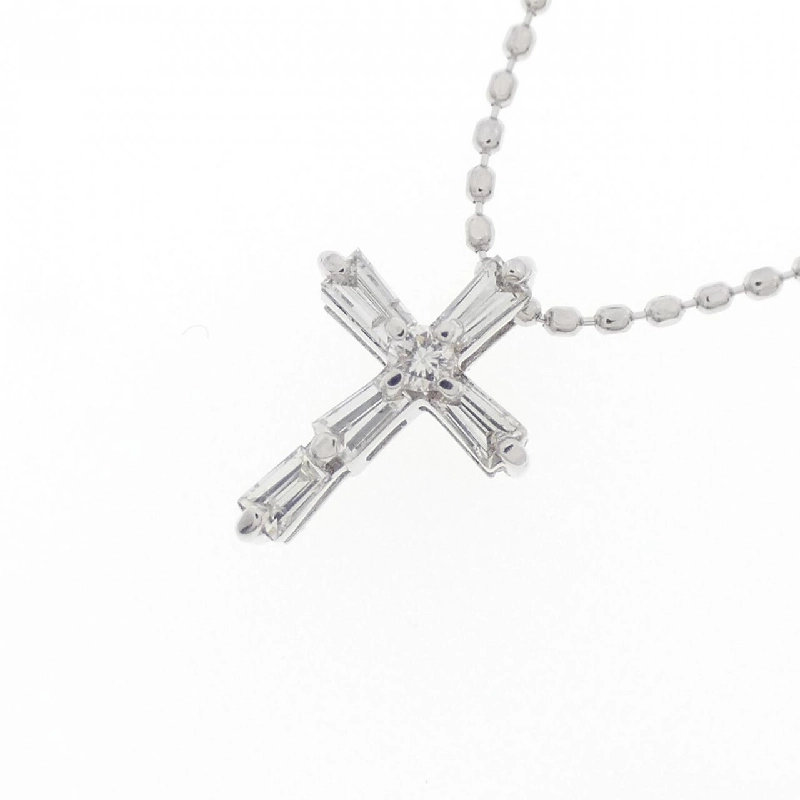 K18WG Dây chuyền kim cương chéo 0.15CT - Hàng hiệu Chính hãng 861713