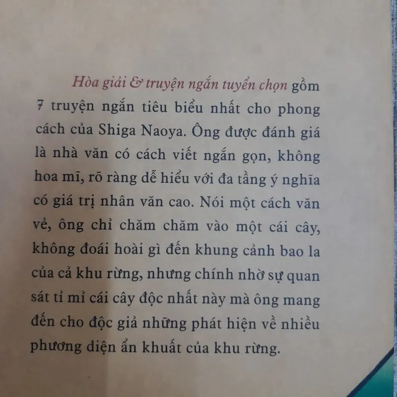 Hòa Giải - Truyện ngắn tuyển chọn - Shiga Naoda 589287