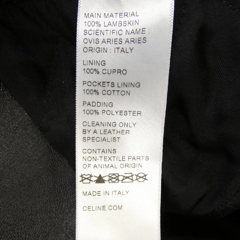 Celine CELINE Áo khoác da biker - Hàng hiệu Authentic 905092