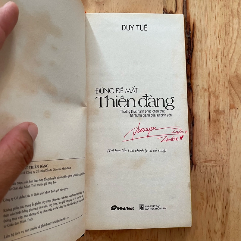 II Tựa sách: Đừng Để Mất Thiên Đàng - Duy Tuệ - 2011 466318