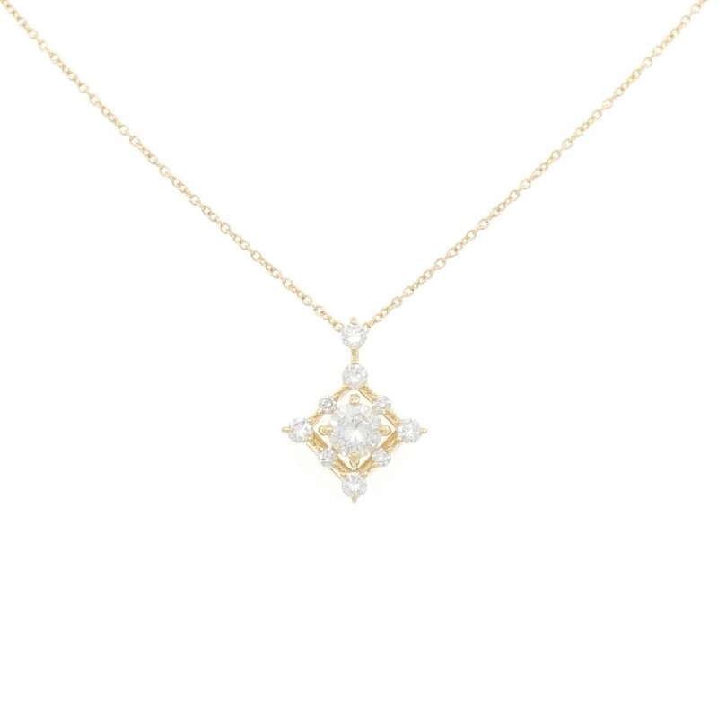 Dây chuyền kim cương K18YG 0.346CT F SI1 Tốt - Hàng hiệu Chính hãng 874101