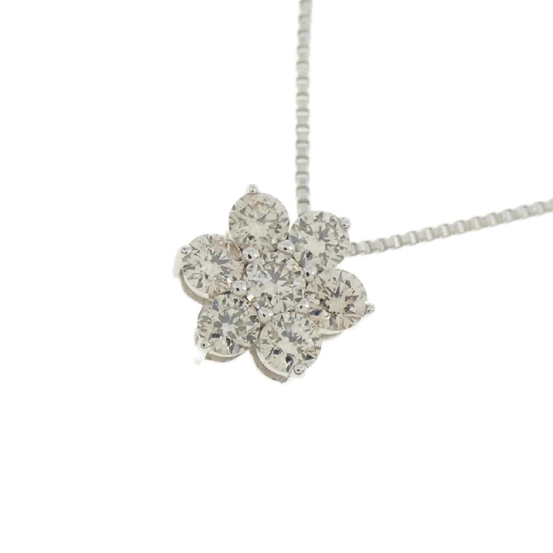 K18WG Hoa Kim Cương Dây Chuyền 0.30CT - Hàng hiệu Chính hãng 863401