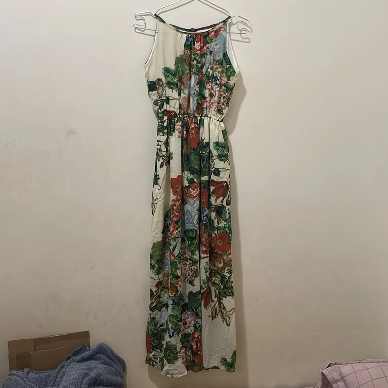 váy boho sát nách dài thướt tha 80% 528055